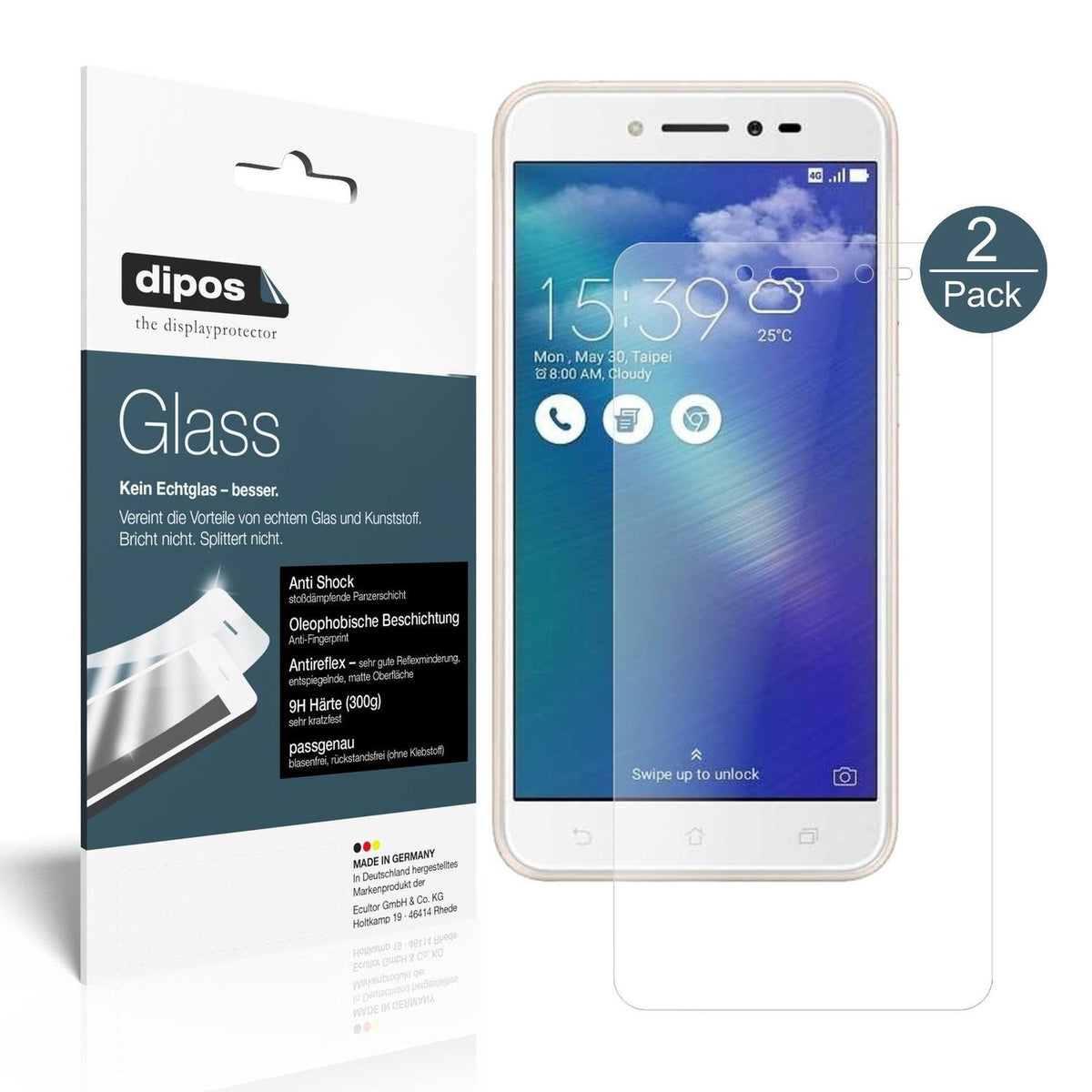 2x 9H Matte Screen Protector for Asus ZenFone Live ZB501KL – Anti-Glare, Shatterproof