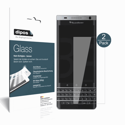2x 9H Clear Screen Protector for Blackberry DTEK40 – Shatterproof, Crystal Clear | dipos