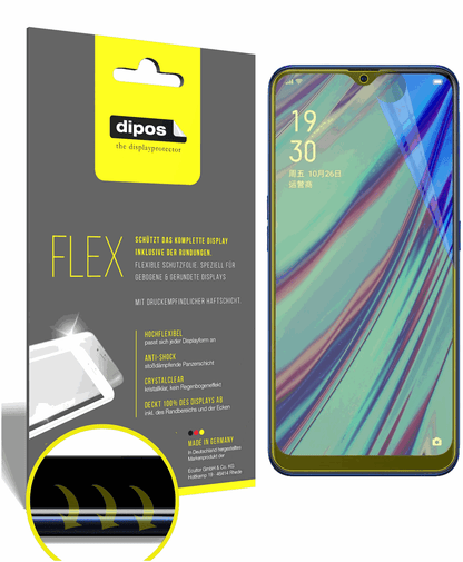 3x Full Cover Screen Protector for Oppo A9 – Covers Curved Edges | dipos