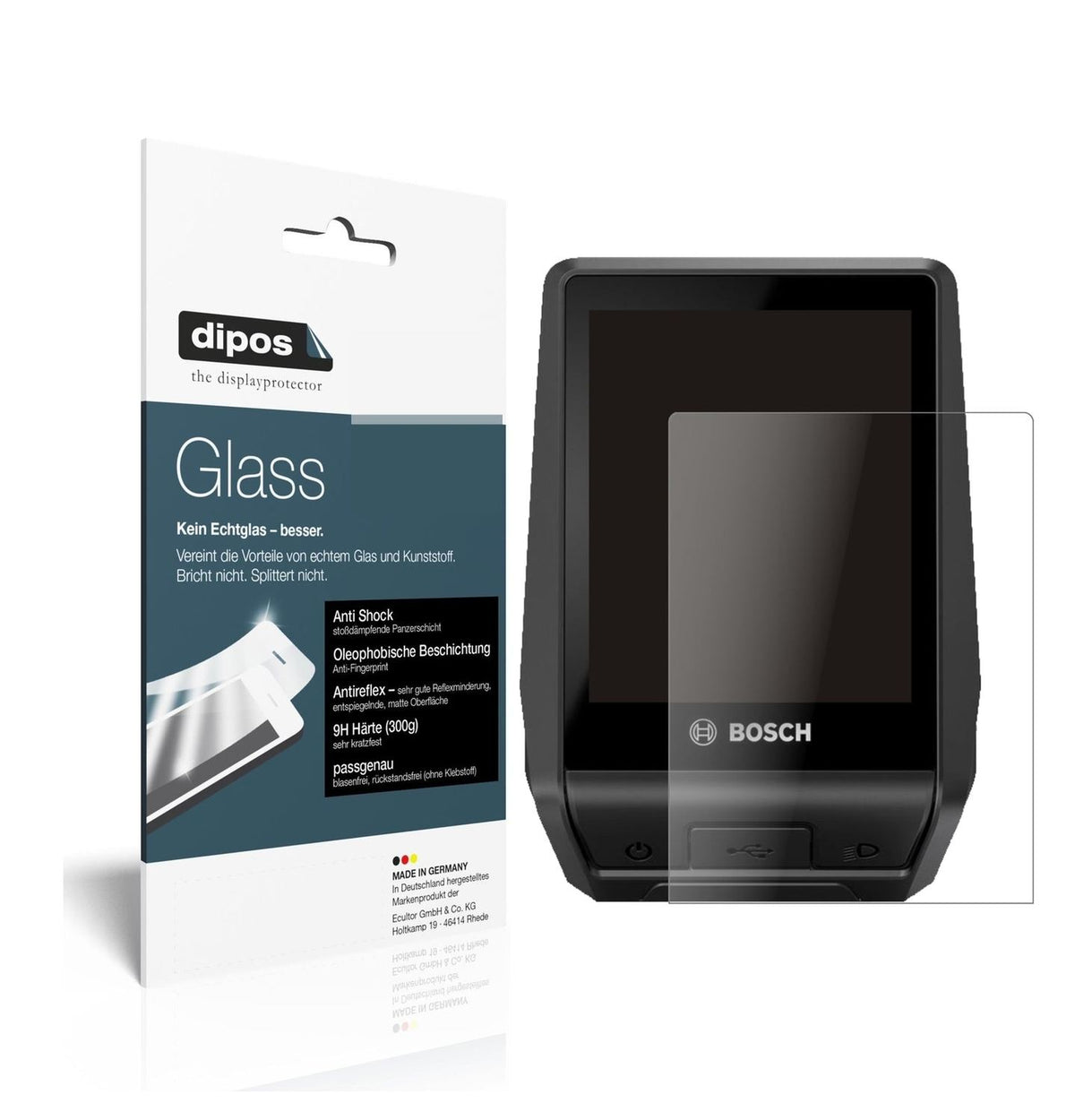 Screen Protector for Bosch Nyon BUI350 (2021) matte Flexible Glass 9H dipos