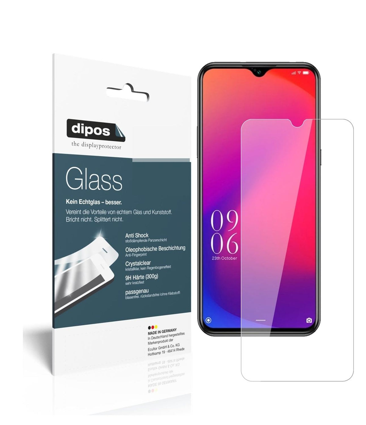 9H Clear Screen Protector for Doogee X95 – Shatterproof, Crystal Clear | dipos