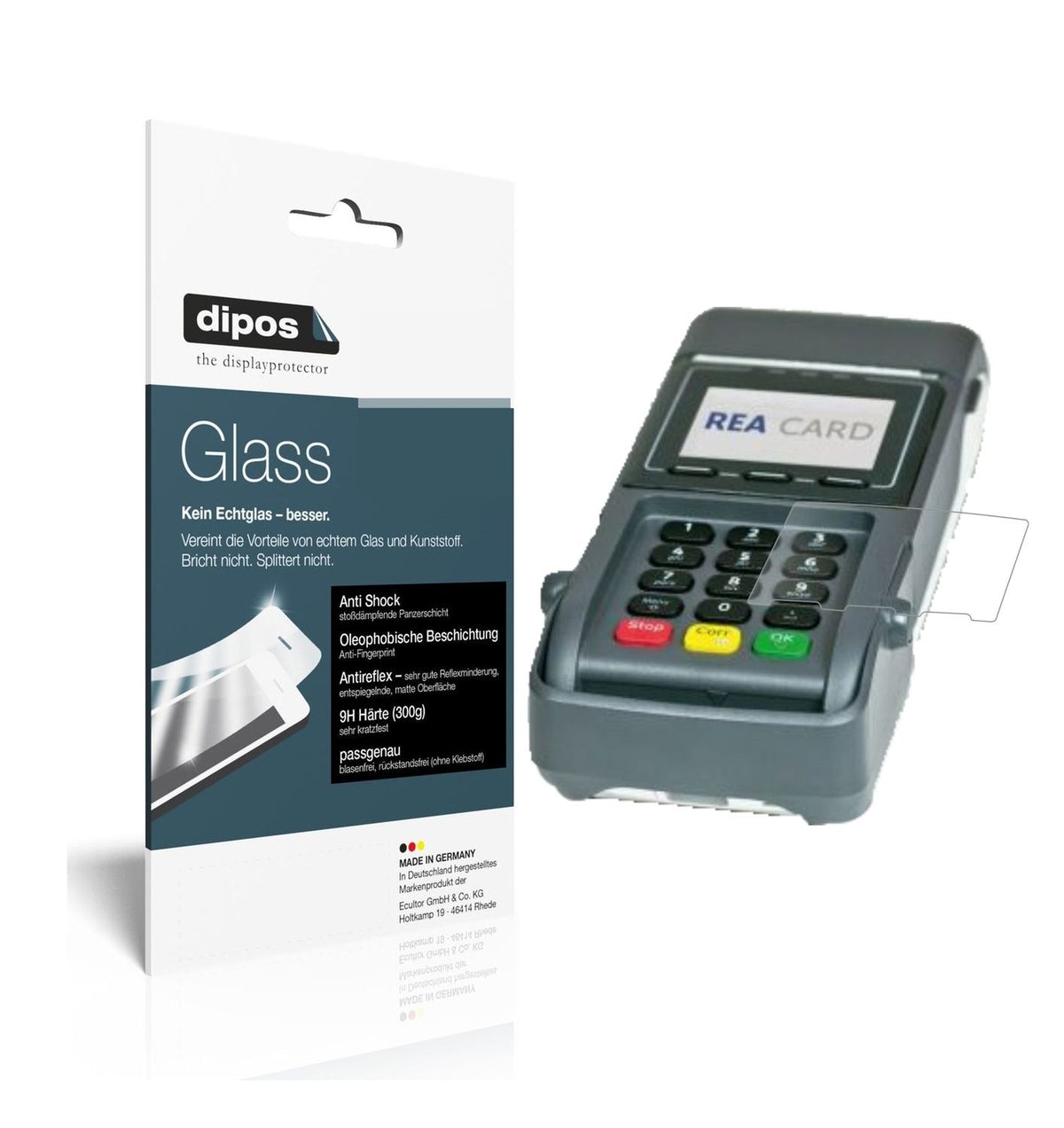 dipos 1x 9H Matte Screen Protector for REA CARD T7 flex