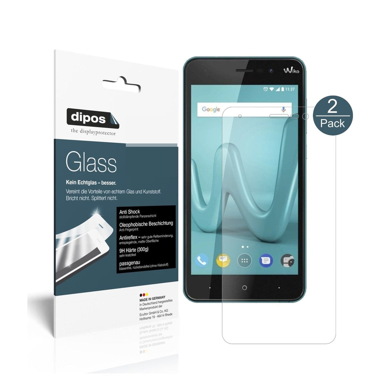 1x 9H Matte Screen Protector for Wiko Lenny 4 Plus Tempered Glass Film