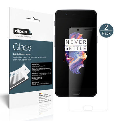 2x Screen Protector for OnePlus 5 matte Flexible Glass 9H dipos