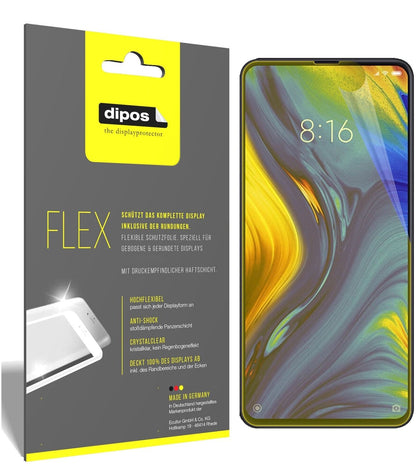 2x Screen Protector for Xiaomi Mi Mix 3 Protective Film covers 100% dipos Flex