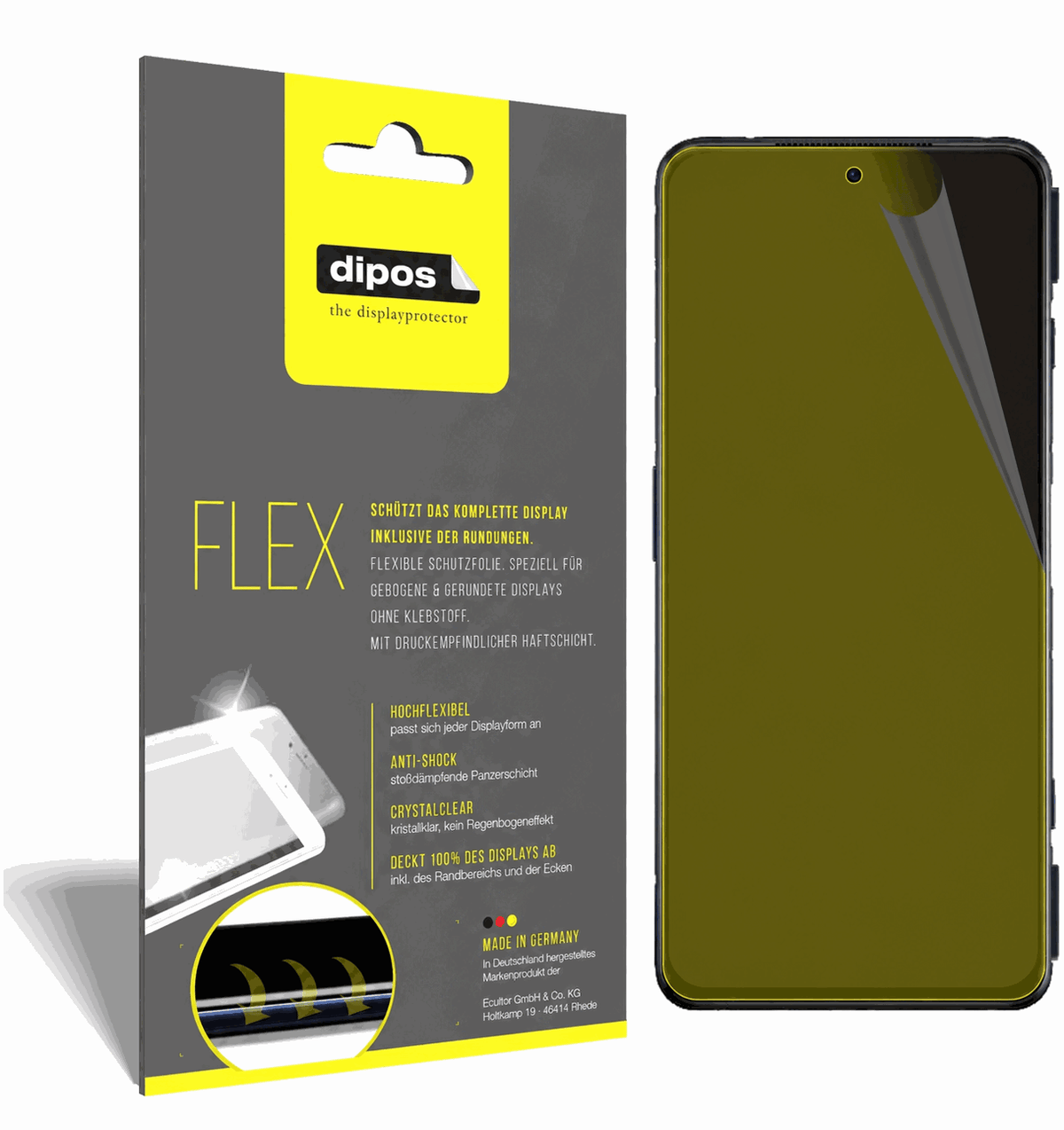 2x Screen Protector for Xiaomi Black Shark 4 Pro Protective Film covers 100%