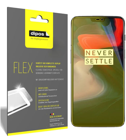 3x Full Cover Screen Protector for OnePlus 6 – Covers Curved Edges | dipos