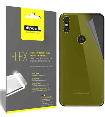 2x Screen Protector for Motorola One back Protective Film covers 100% dipos Flex
