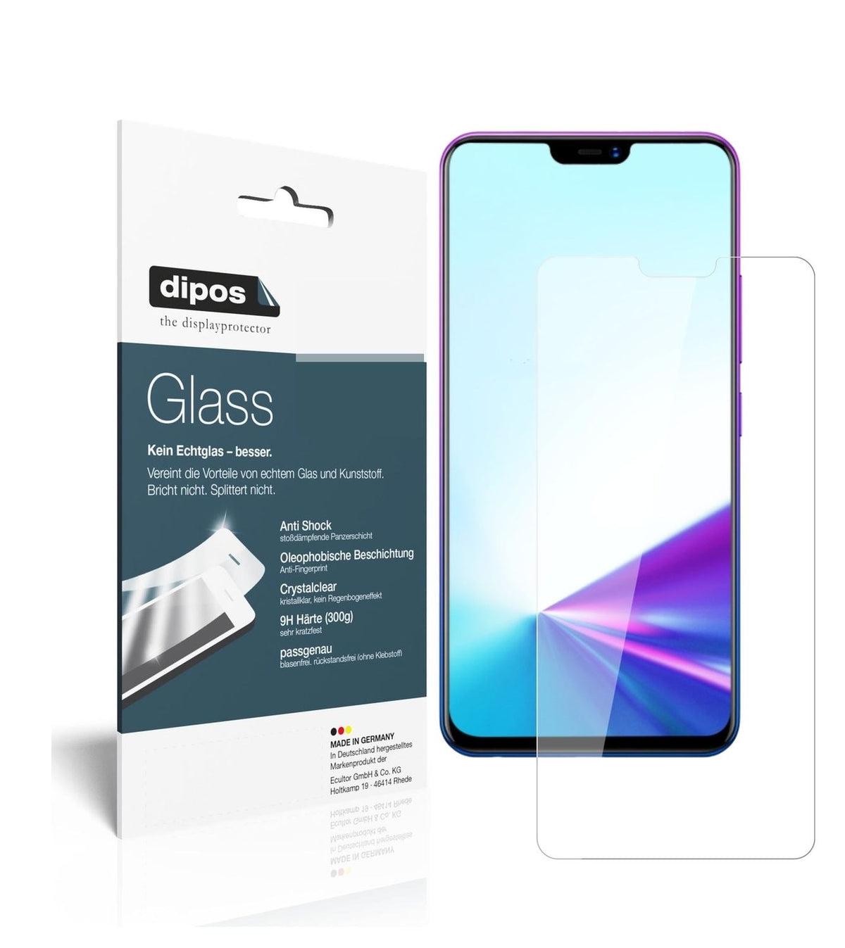 dipos 1x 9H Clear Screen Protector for Vivo Z3x