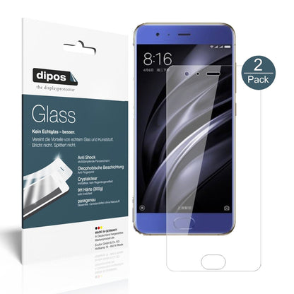 2x 9H Clear Screen Protector for Xiaomi Mi6 – Shatterproof, Crystal Clear | dipos