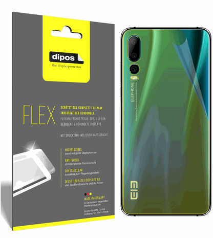 3x Screen Protector for Elephone A5 back Protective Film covers 100% dipos Flex