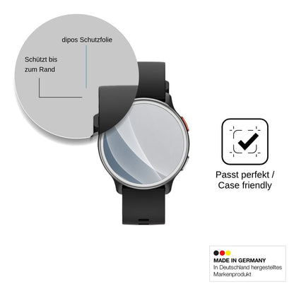 2x Screen Protector for aeac 1.27 Smartwatch matte Flexible Glass 9H dipos