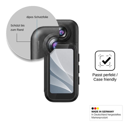 2x Screen Protector for AIKER H91 Action Cam matte Flexible Glass 9H dipos