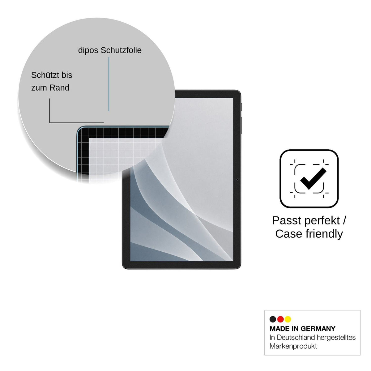 2x Screen Protector for Alldocube iPlay 80 SE matte Flexible Glass 9H dipos
