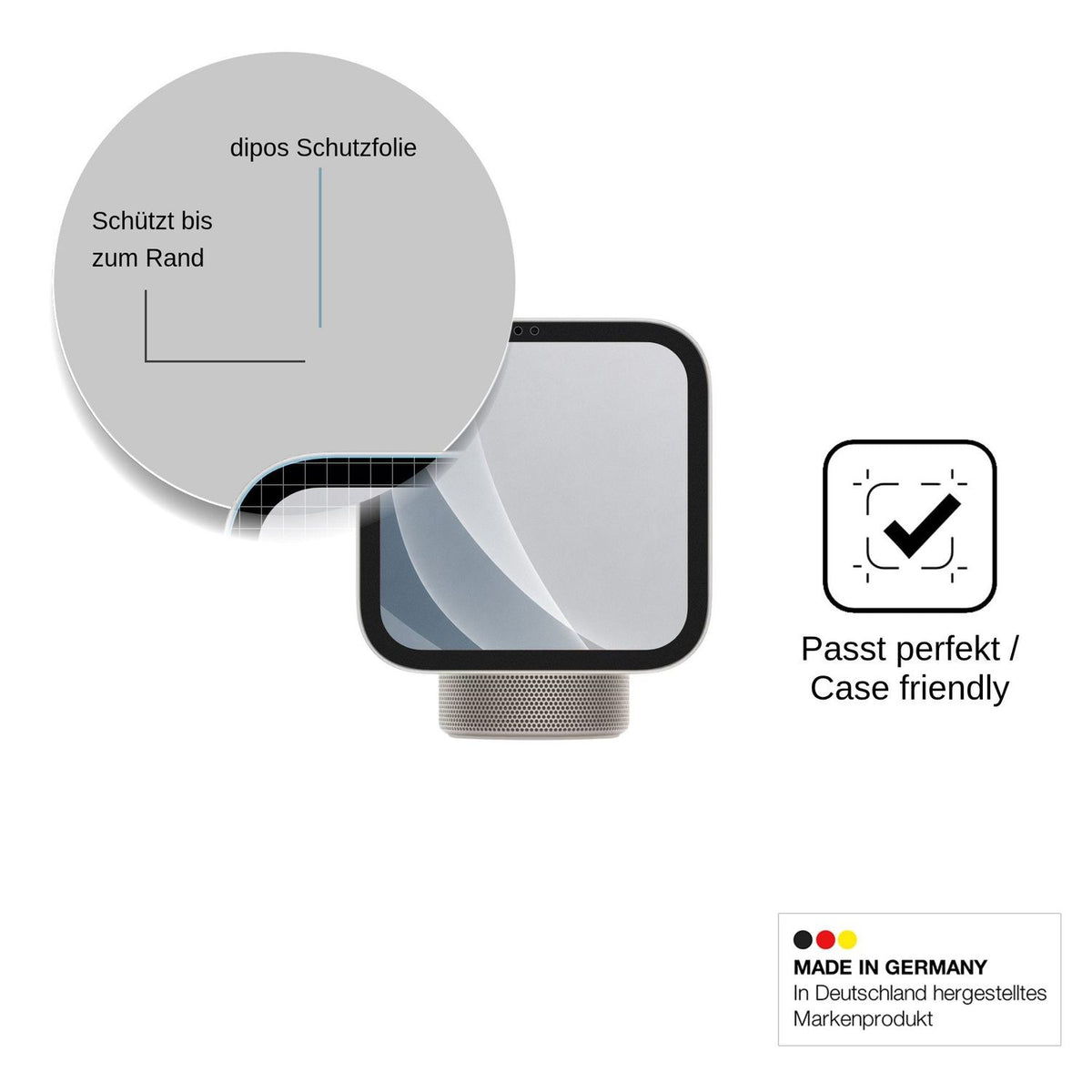 2x Screen Protector for Apple HomeView matte Flexible Glass 9H dipos