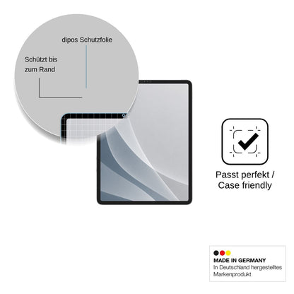 2x Screen Protector for Apple iPad Pro 12.9 Inch (2022) matte Flexible Glass 9H dipos