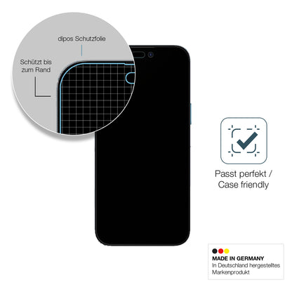 Schutzglasfolie mit optimaler Passform, zur Verwendung mit Hüllen geeignet