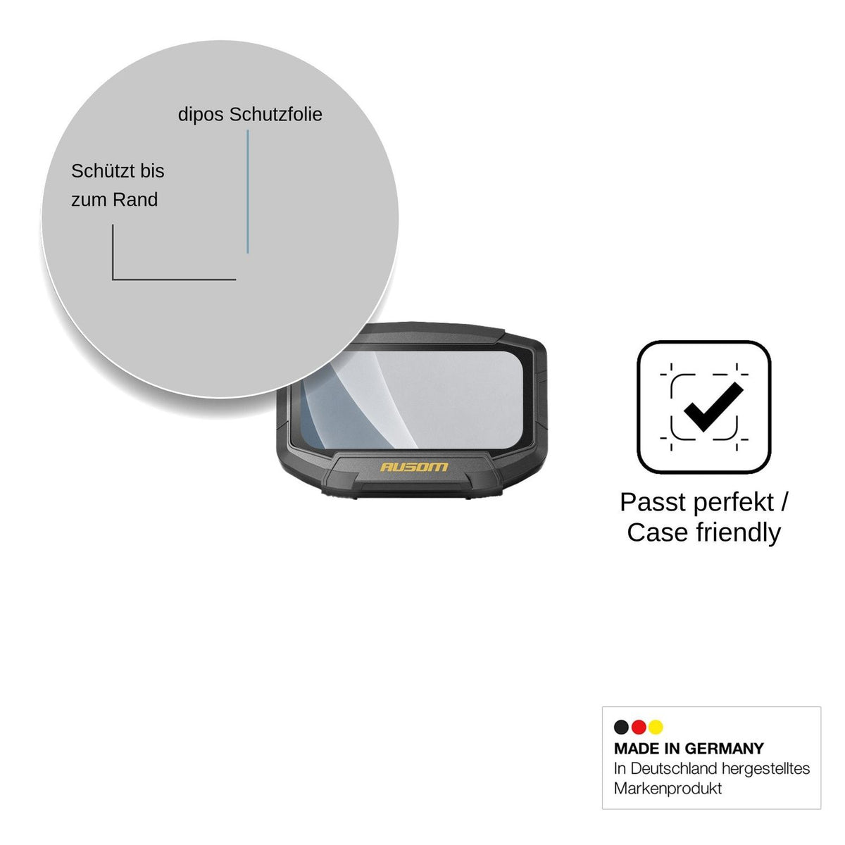 2x Screen Protector for Ausom Gosoul 2 Pro matte Flexible Glass 9H dipos