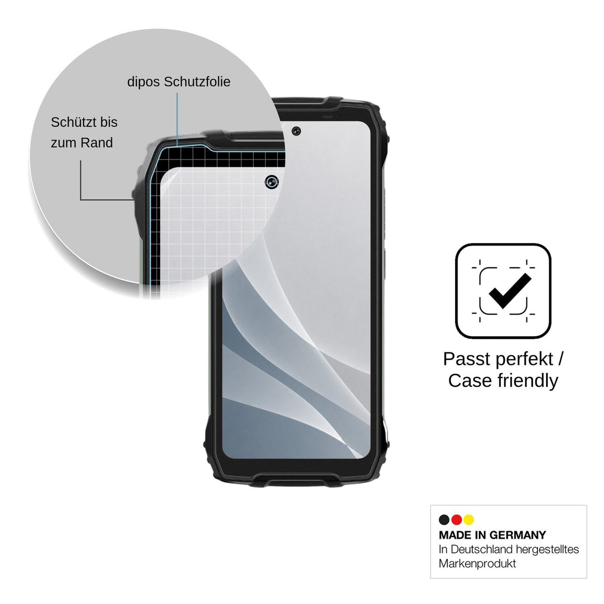 2x Screen Protector for Ausriray PILOT 3 matte Flexible Glass 9H dipos