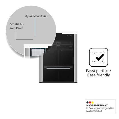 Schutzglasfolie mit optimaler Passform, zur Verwendung mit Hüllen geeignet