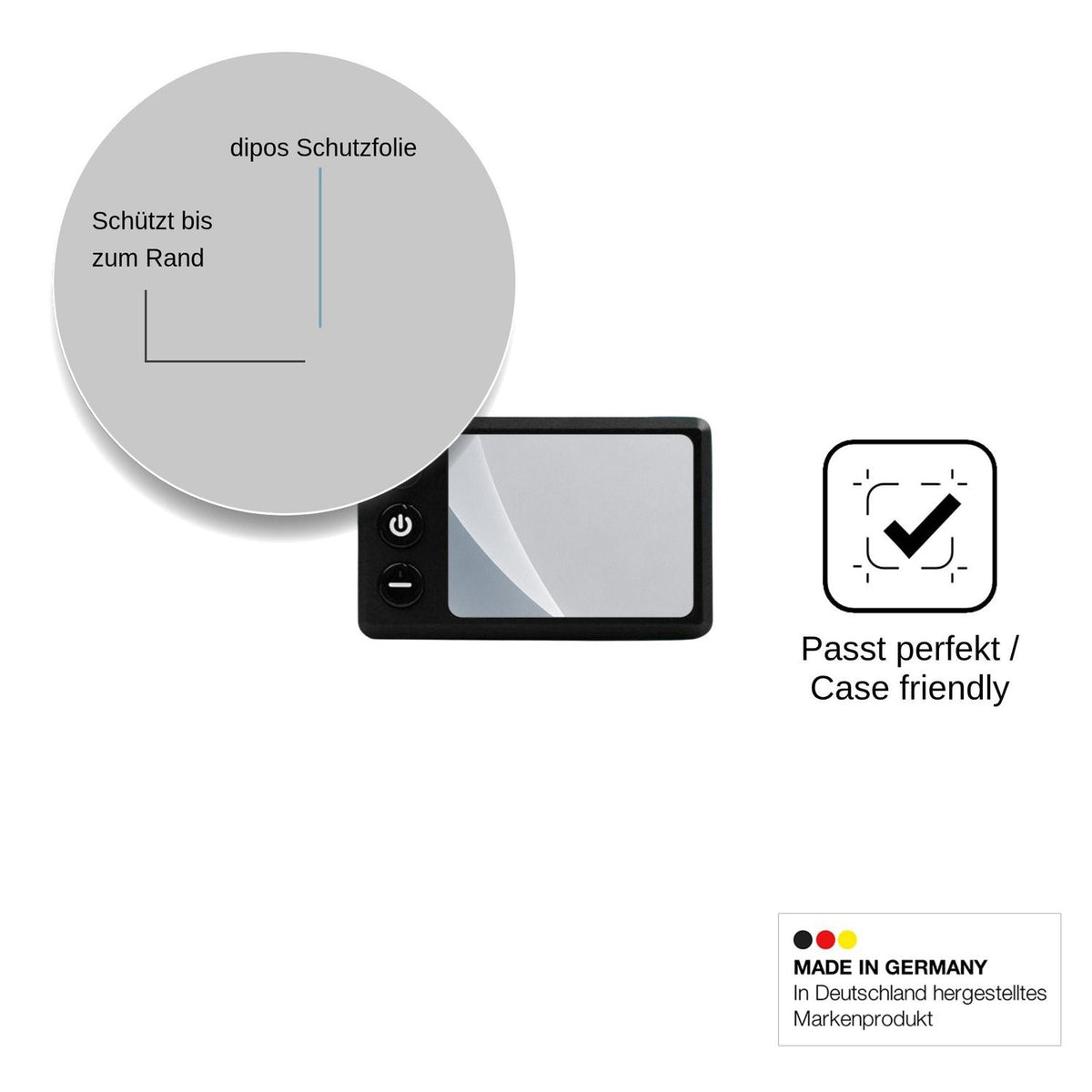 2x Screen Protector for Bassadoro Lenker Display S E matte Flexible Glass 9H dipos