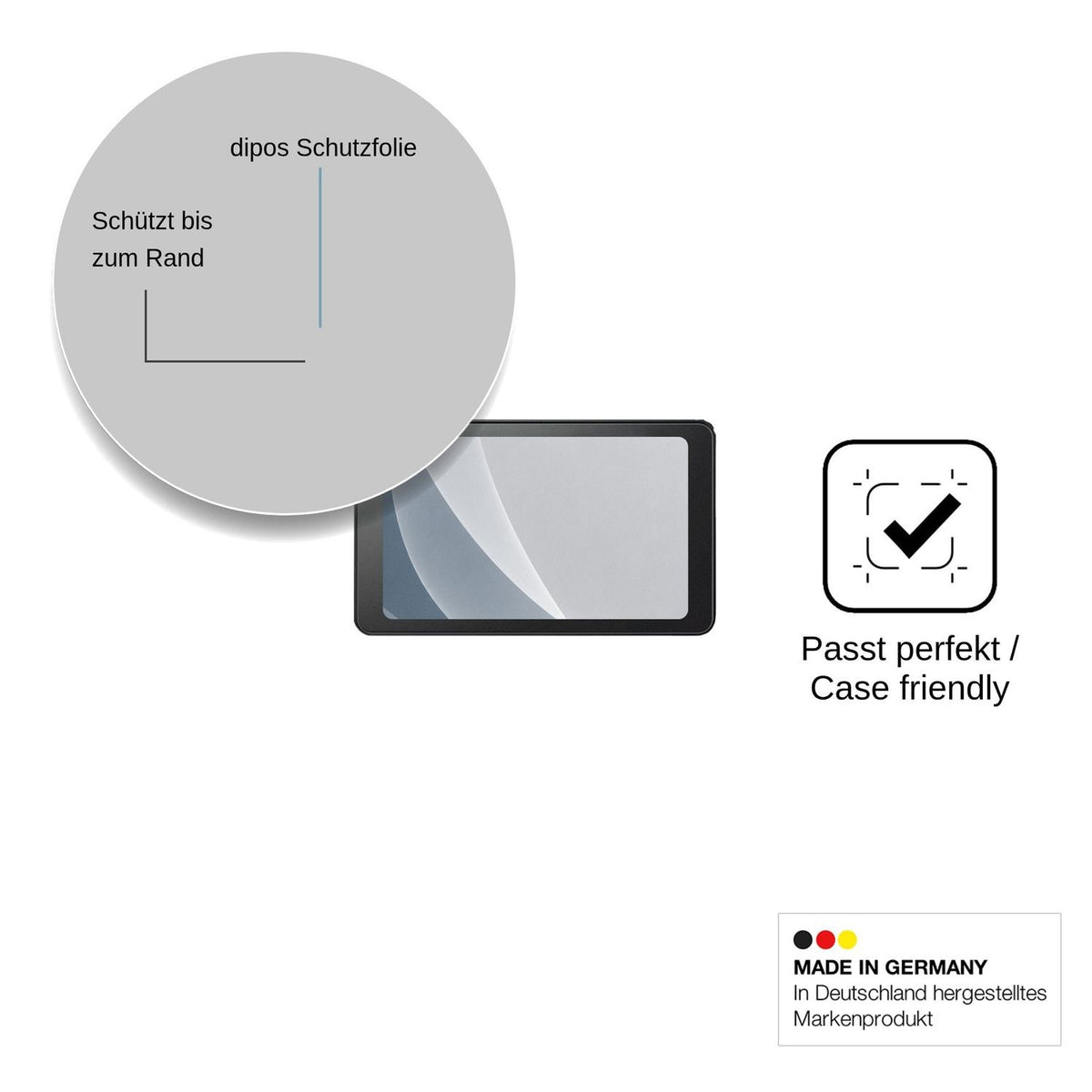2x Screen Protector for Bauhn Car Smart Display 7 Inch matte Flexible Glass 9H dipos