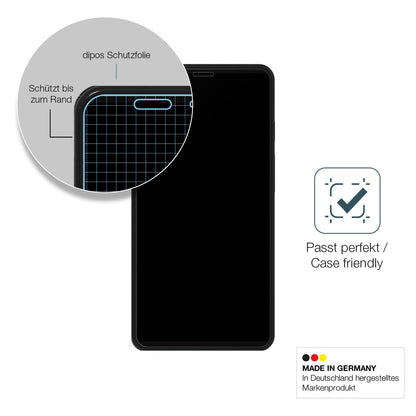 Schutzglasfolie mit optimaler Passform, zur Verwendung mit Hüllen geeignet