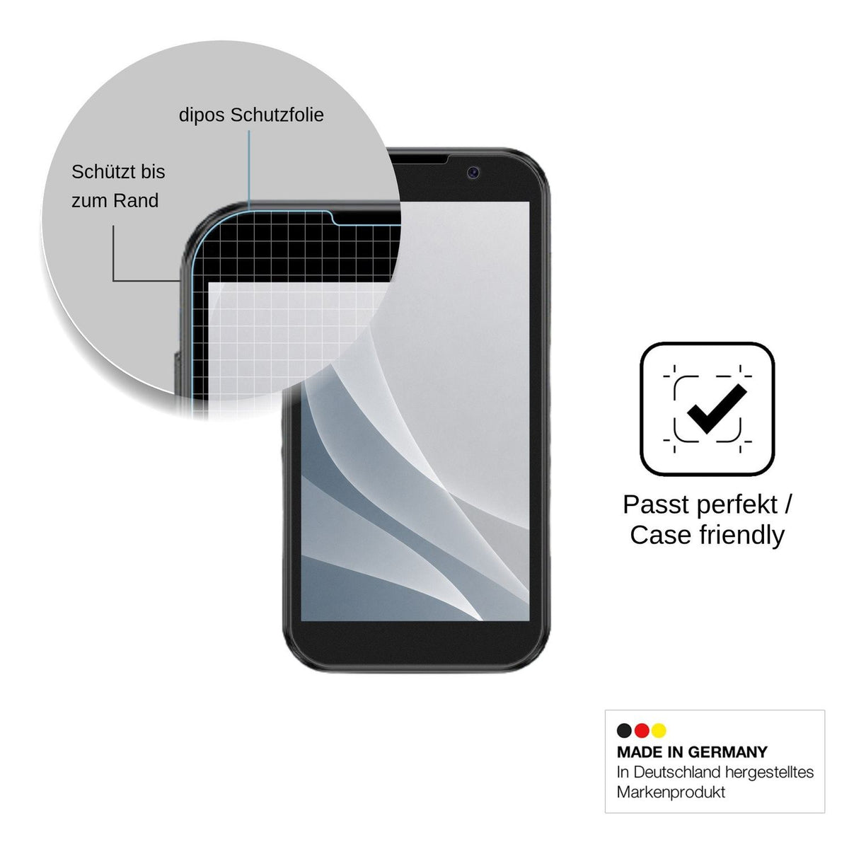 2x Screen Protector for BLKE S Einhorn Mini matte Flexible Glass 9H dipos