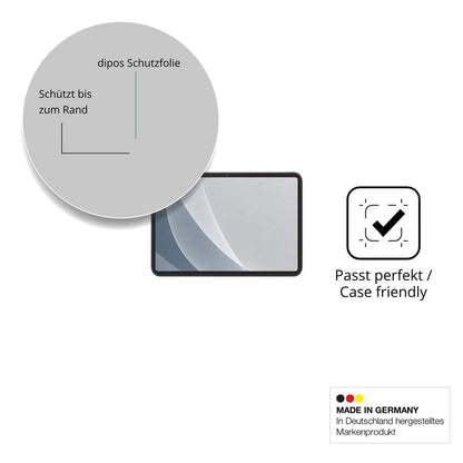 Schutzglasfolie mit optimaler Passform, zur Verwendung mit Hüllen geeignet