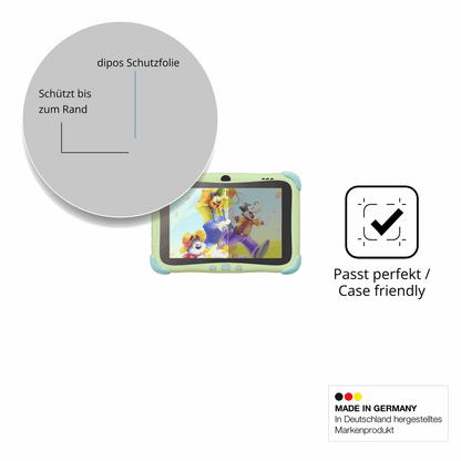 Schutzglasfolie mit optimaler Passform, zur Verwendung mit Hüllen geeignet