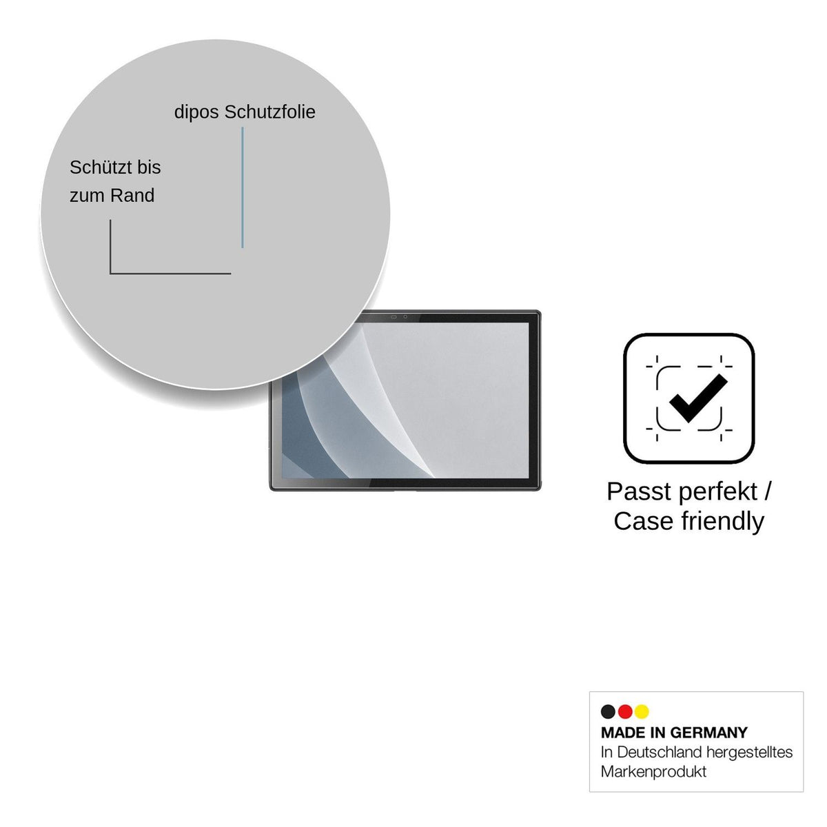 2x Screen Protector for Byybuo A10 matte Flexible Glass 9H dipos