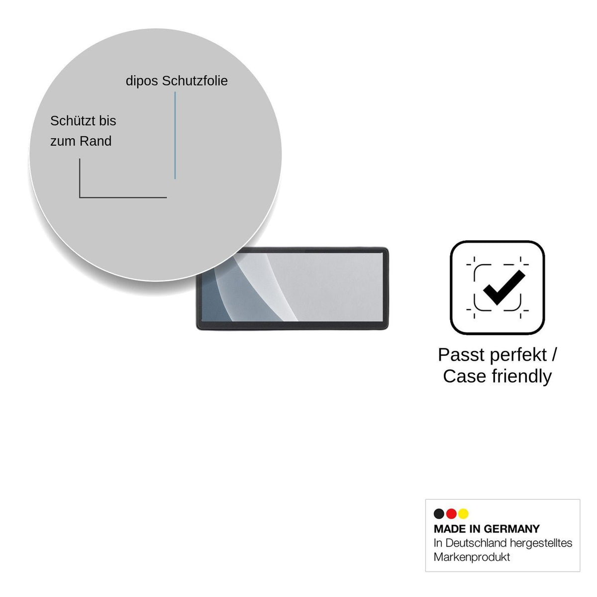 2x Screen Protector for CarpodGo T4 Plus matte Flexible Glass 9H dipos