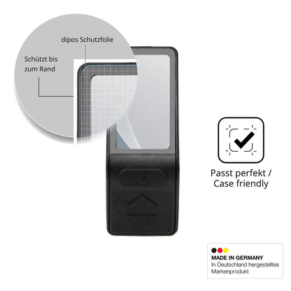 Schutzglasfolie mit optimaler Passform, zur Verwendung mit Hüllen geeignet