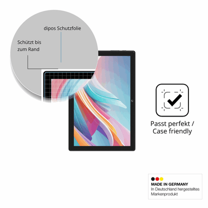 Schutzglasfolie mit optimaler Passform, zur Verwendung mit Hüllen geeignet