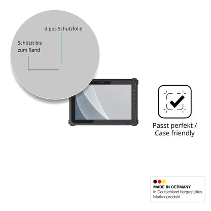 Schutzglasfolie mit optimaler Passform, zur Verwendung mit Hüllen geeignet