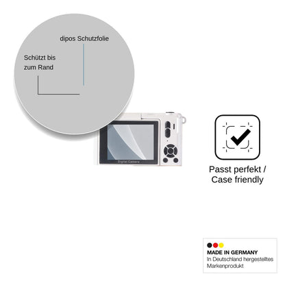 2x Screen Protector for Fesaymi 4K Digitalkamera 64MP matte Flexible Glass 9H dipos