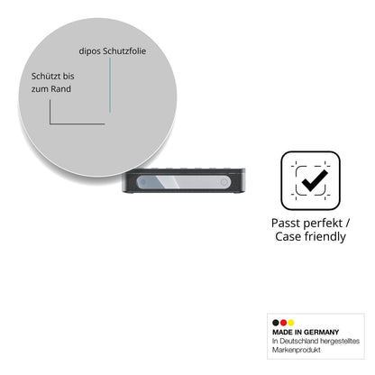 Schutzglasfolie mit optimaler Passform, zur Verwendung mit Hüllen geeignet