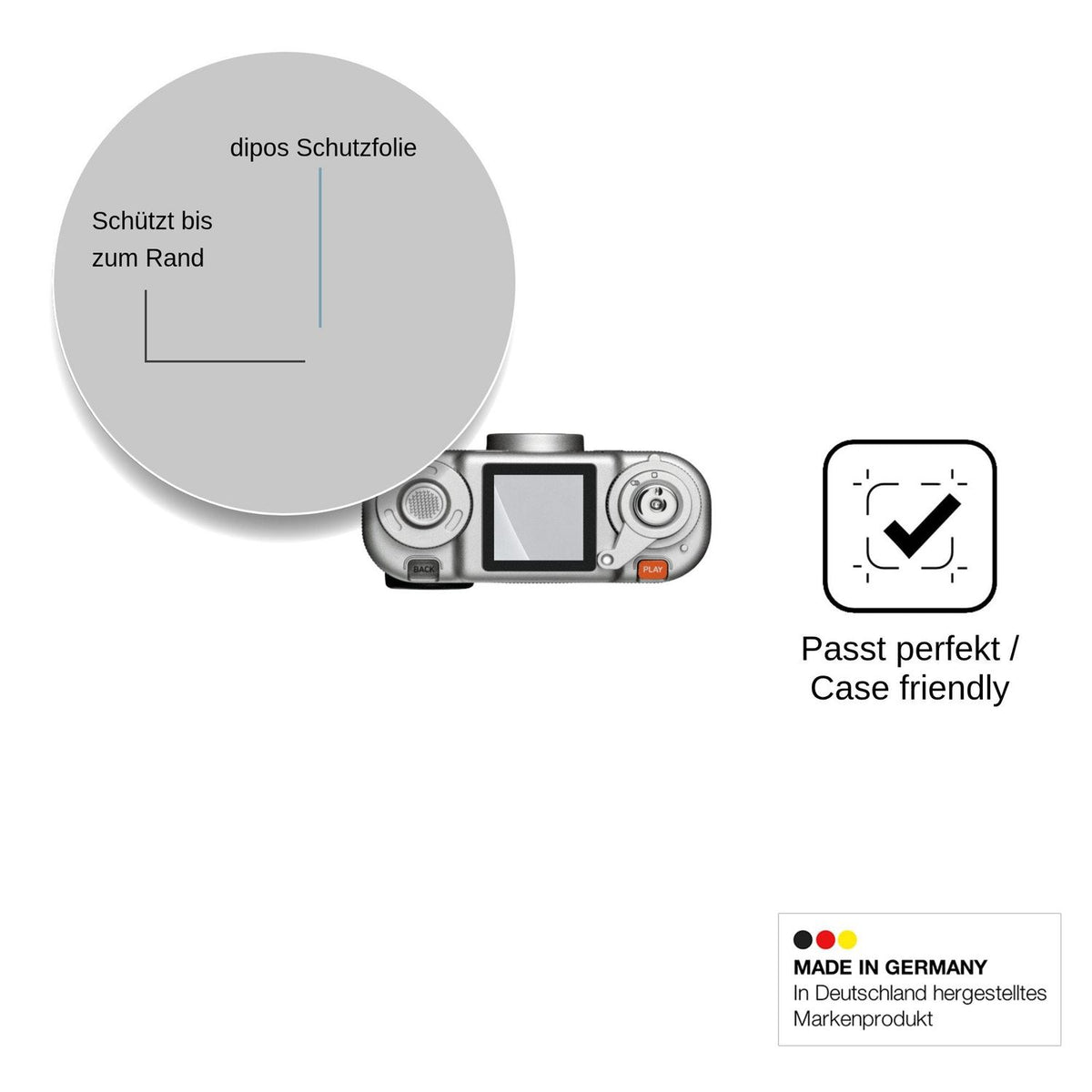 2x Screen Protector for Fujifilm instax Pal 2 matte Flexible Glass 9H dipos
