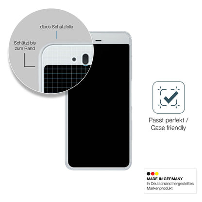 Schutzglasfolie mit optimaler Passform, zur Verwendung mit Hüllen geeignet