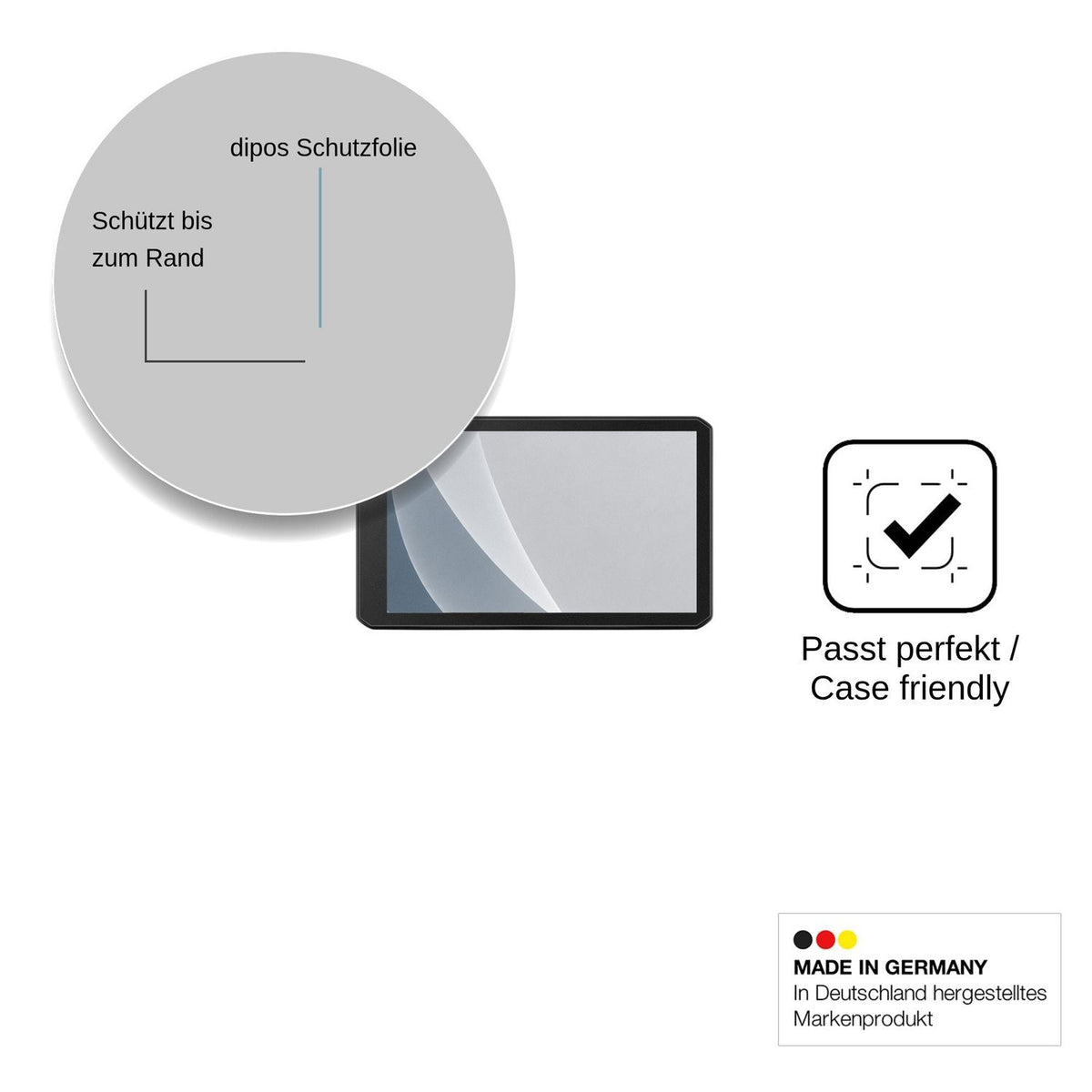 2x Screen Protector for Garmin CamperCam 795 matte Flexible Glass 9H dipos