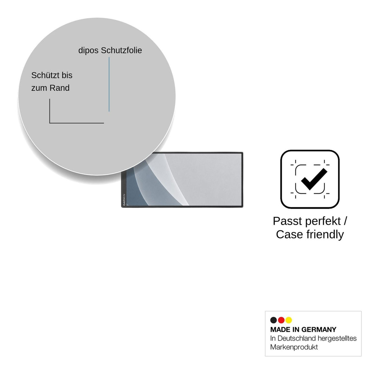 2x Screen Protector for Garmin Drive 8.8 matte Flexible Glass 9H dipos
