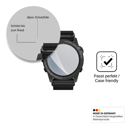 2x Screen Protector for Garmin tactix 7 Pro Ballistics Edition matte Flexible Glass 9H dipos
