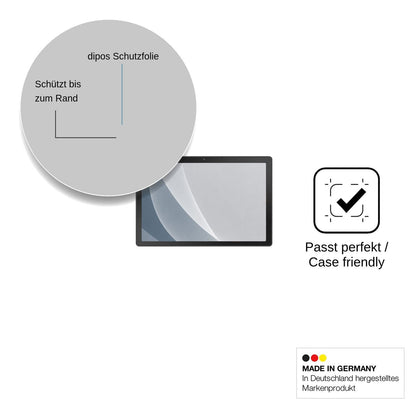 2x Screen Protector for Gleeso Tablet 10.1 matte Flexible Glass 9H dipos