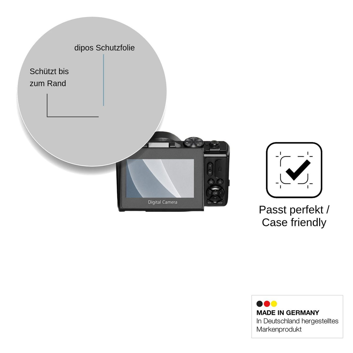2x Screen Protector for H-Bocam W081 matte Flexible Glass 9H dipos
