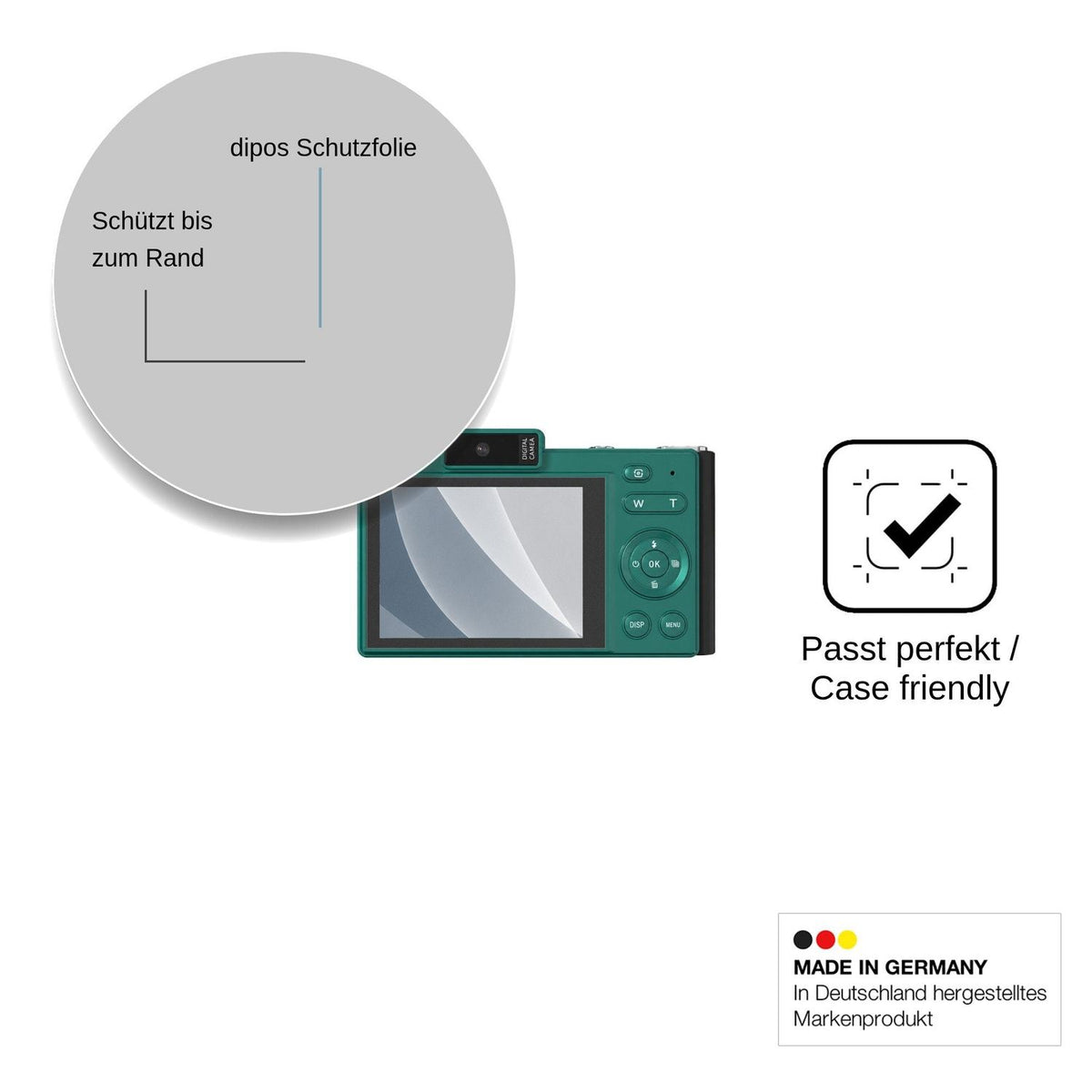 2x Screen Protector for HERBYD H18 matte Flexible Glass 9H dipos