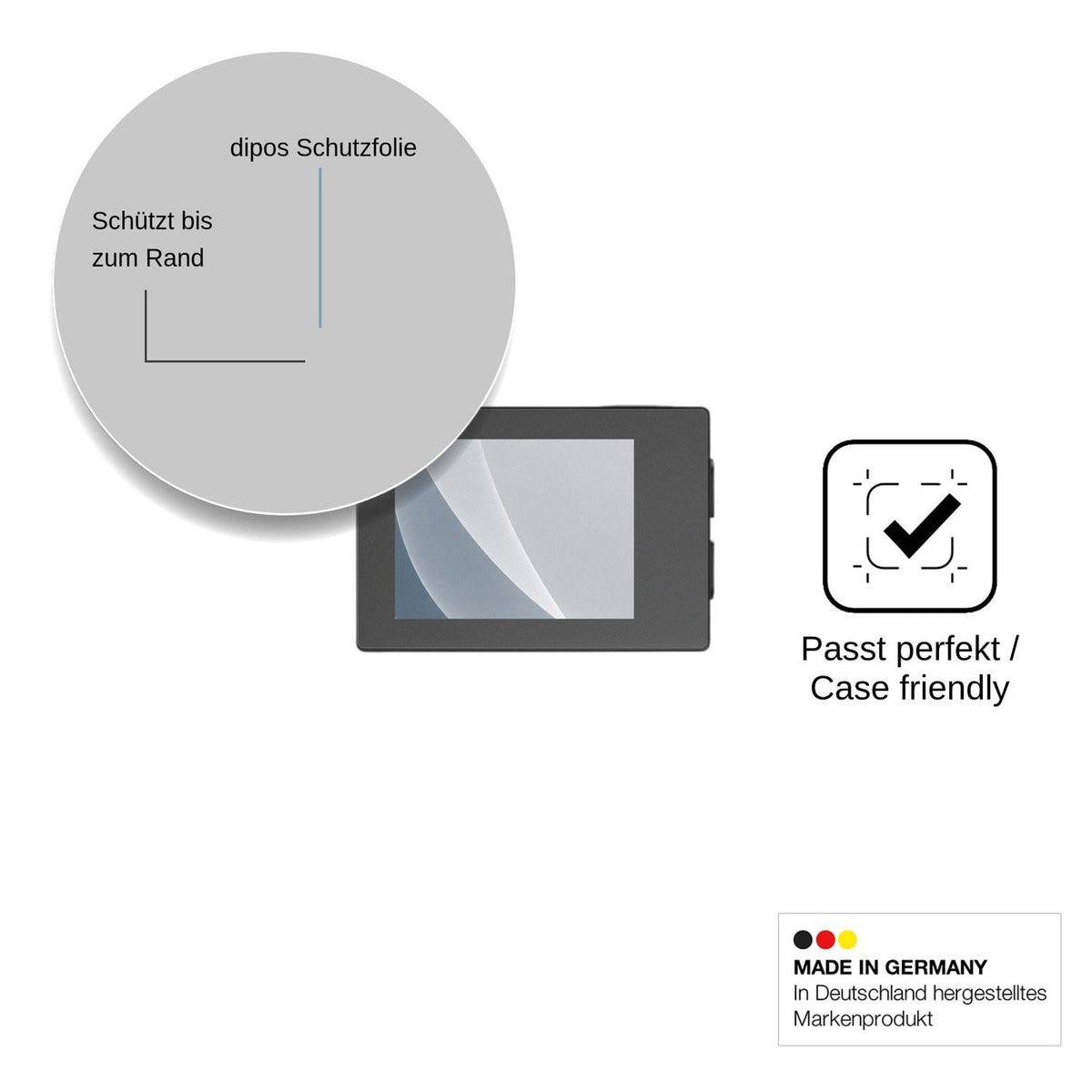 2x Screen Protector for Hiicam sp10 matte Flexible Glass 9H dipos