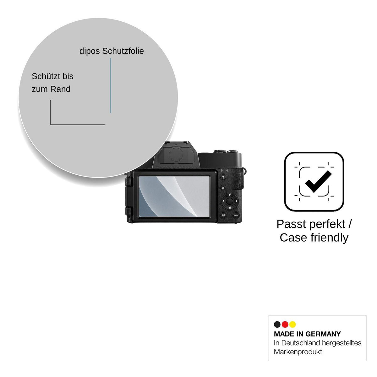 2x Screen Protector for HOOPWNE DC075 matte Flexible Glass 9H dipos