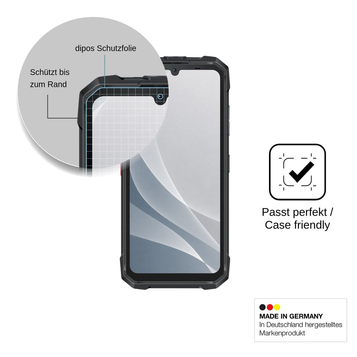 2x Screen Protector for Hotwav Hyper 8E matte Flexible Glass 9H dipos