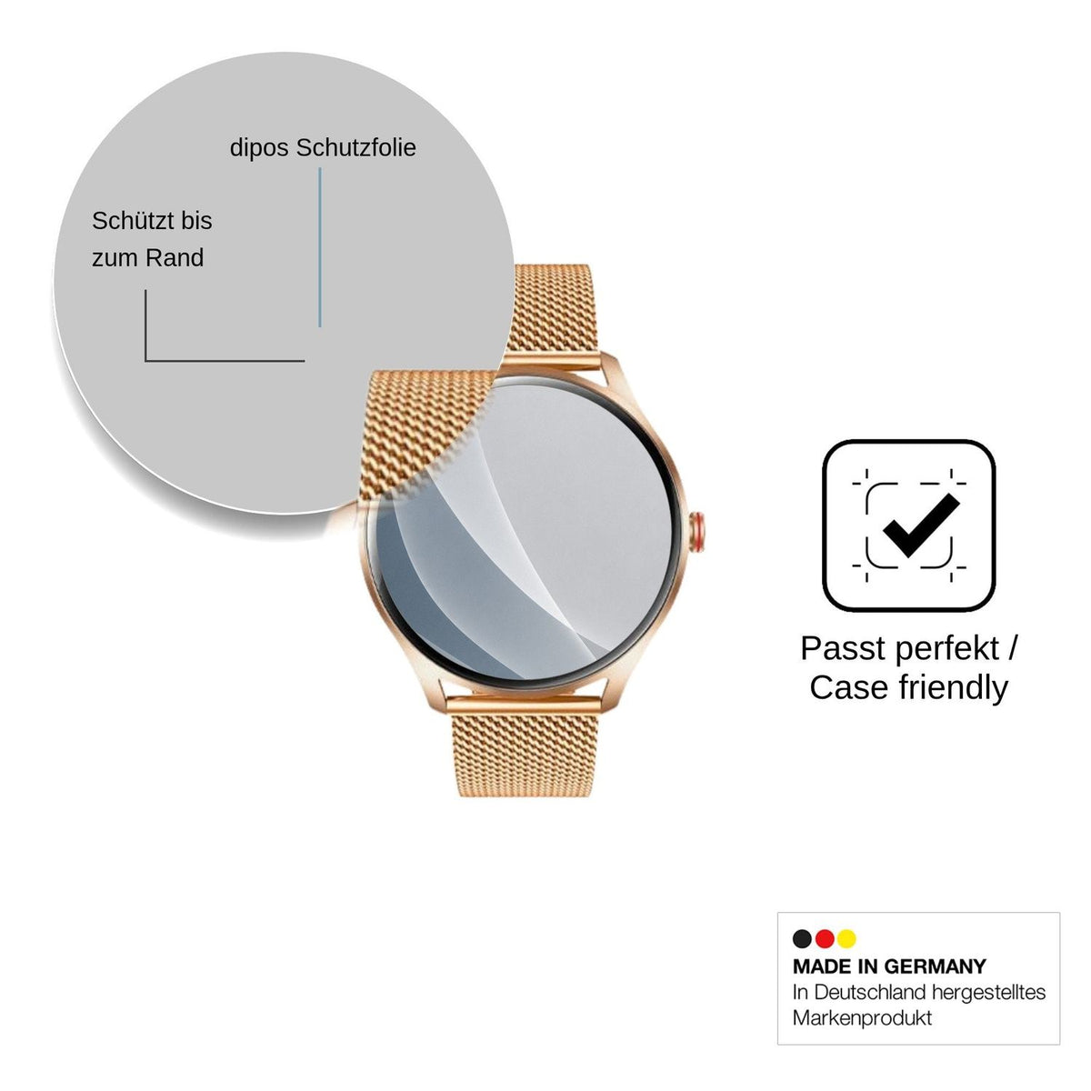 2x Screen Protector for idomars 68or matte Flexible Glass 9H dipos