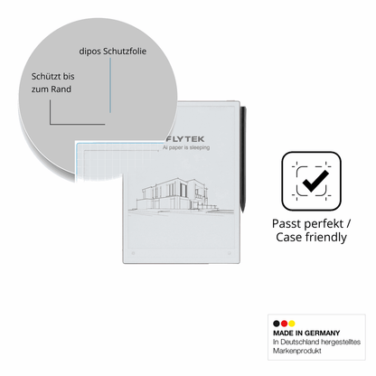 Schutzglasfolie mit optimaler Passform, zur Verwendung mit Hüllen geeignet
